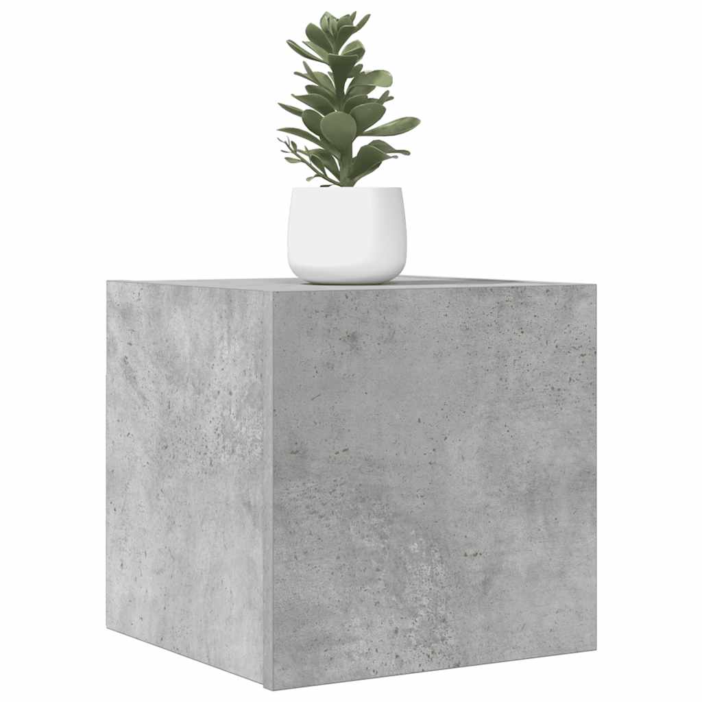 vidaXL Wisz�ce szafki TV, 2 szt., szaro�� betonu, 30,5x30x30 cm
