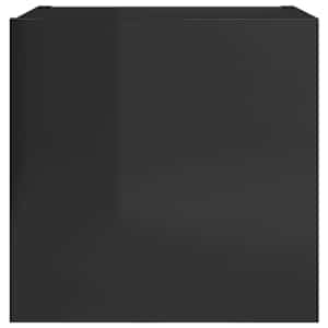 Nástěnné TV skříňky 2 ks černé s vysokým leskem 30,5x30x30 cm - obrázek 5