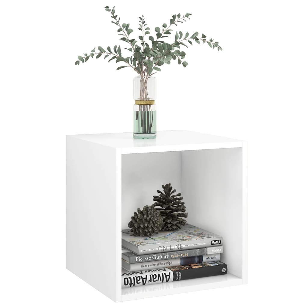 

vidaXL Wandkasten 2 st 37x37x37 cm spaanplaat wit