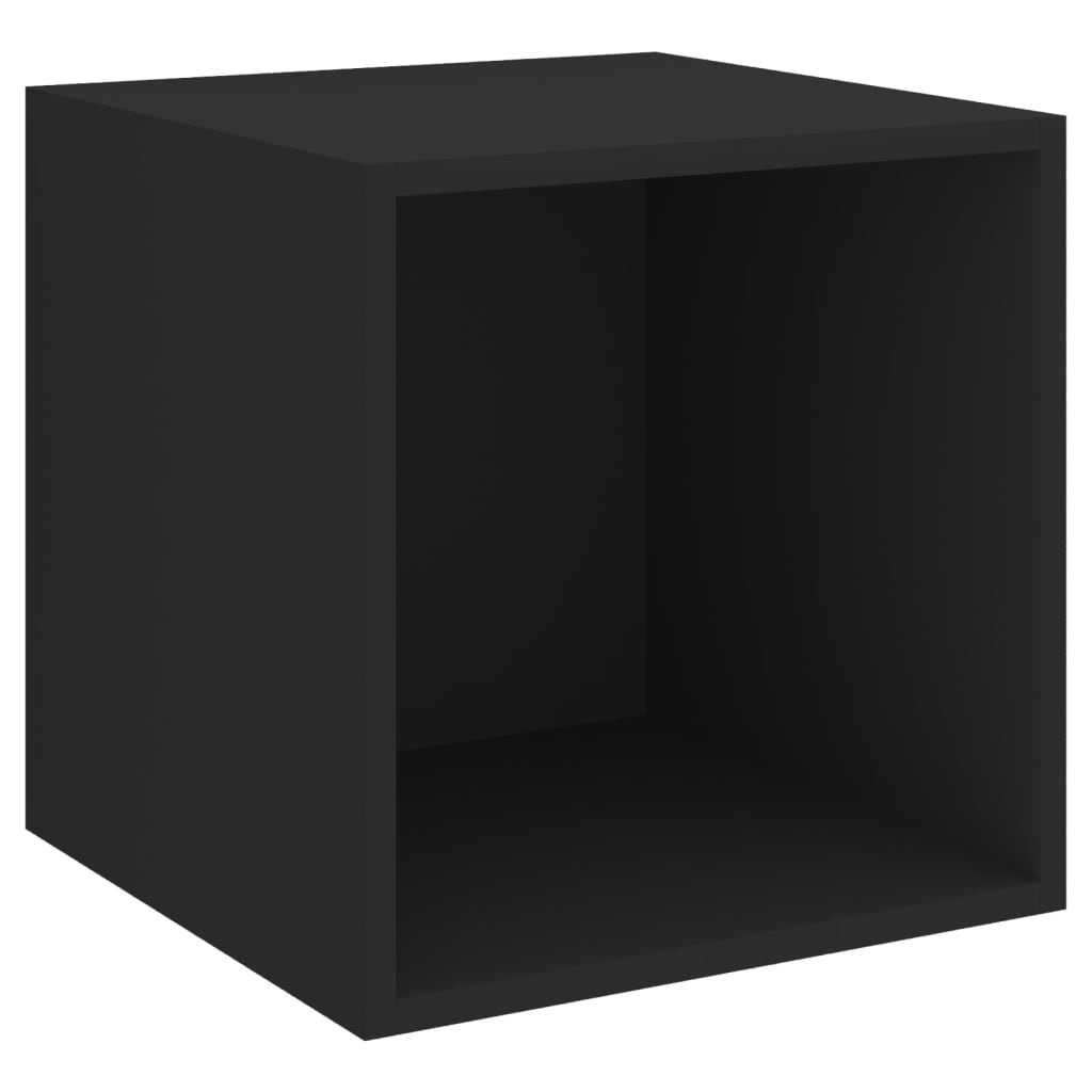

vidaXL Wall Cabinet Black 14.6"x14.6"x14.6" Engineered Wood