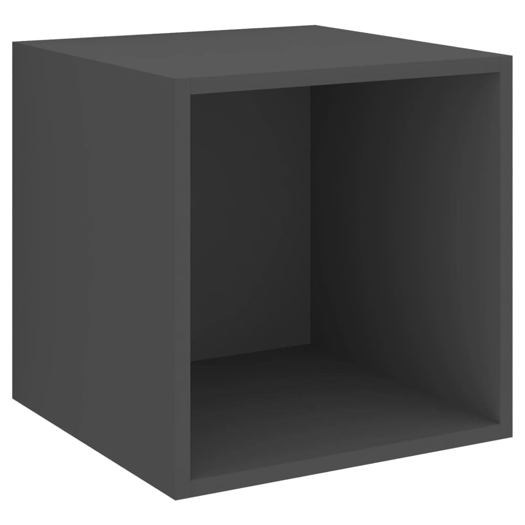 

vidaXL Wall Cabinet Gray 14.6"x14.6"x14.6" Engineered Wood