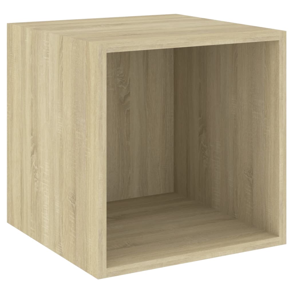 

vidaXL Wall Cabinet Sonoma Oak 14.6"x14.6"x14.6" Engineered Wood