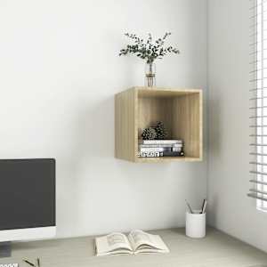 Stenska omarica sonoma hrast 37x37x37 cm inženirski les