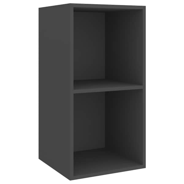 vidaXL seina telerikapp, hall, 37 x 37 x 72 cm, tehispuit