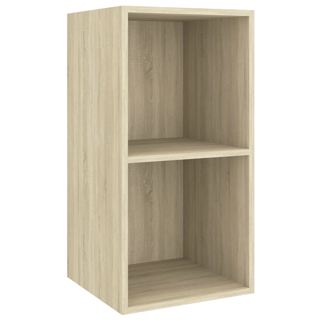 

vidaXL Wall-mounted TV Cabinet Sonoma Oak 14.6"x14.6"x28.3" Engineered Wood