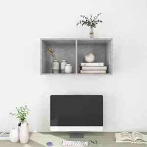 Nástěnná TV skříňka betonově šedá 37x37x72 cm kompozitní dřevo - obrázek 6