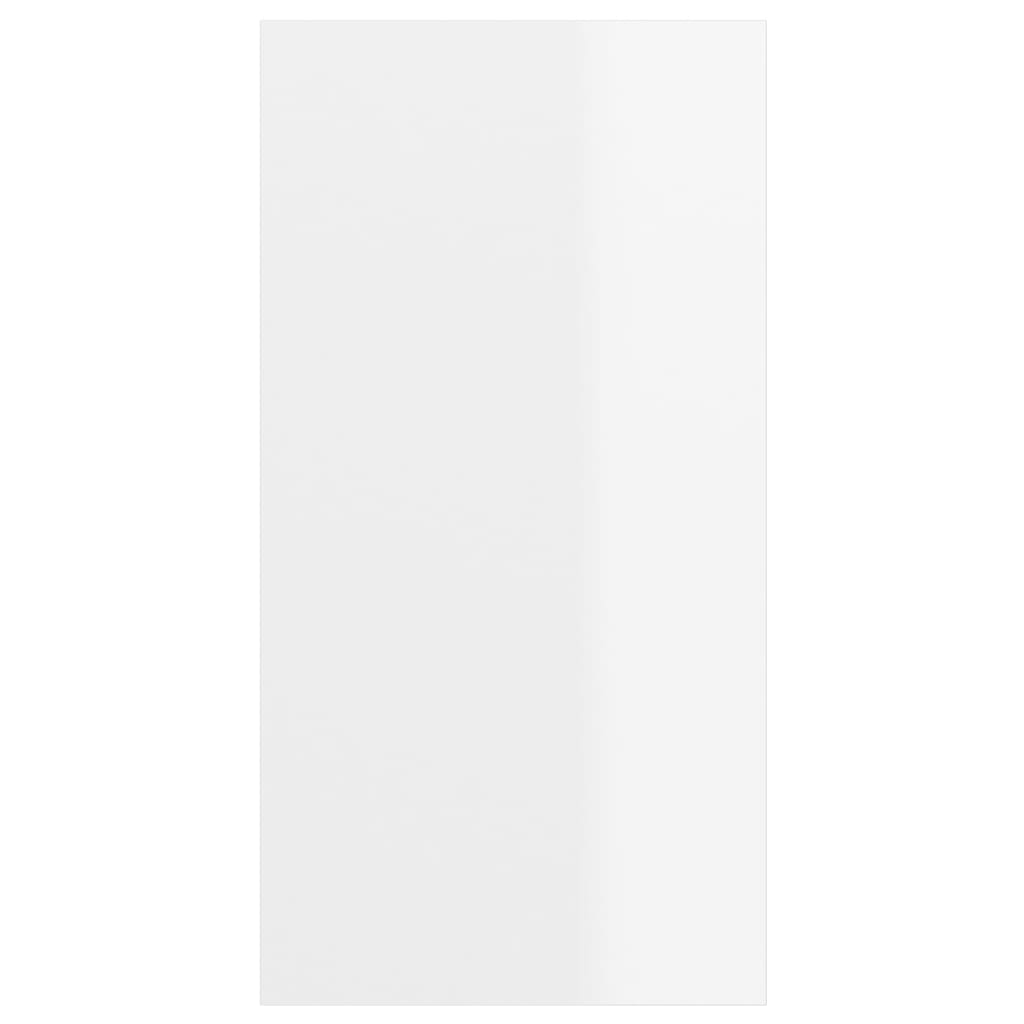 TV-Wandschrank Hochglanz-Weiß 37x37x72 cm Spanplatte