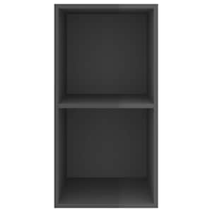 Nástěnná TV skříňka šedá lesklá 37x37x72 cm kompozitní dřevo - obrázek 4