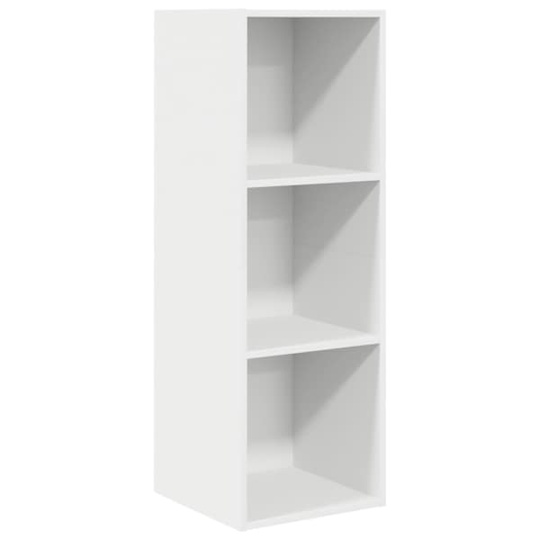 vidaXL seina telerikapp, valge, 37 x 37 x 107 cm, tehispuit