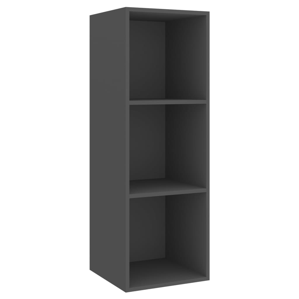 

vidaXL Wall-mounted TV Cabinet Gray 14.6"x14.6"x42.1" Engineered Wood