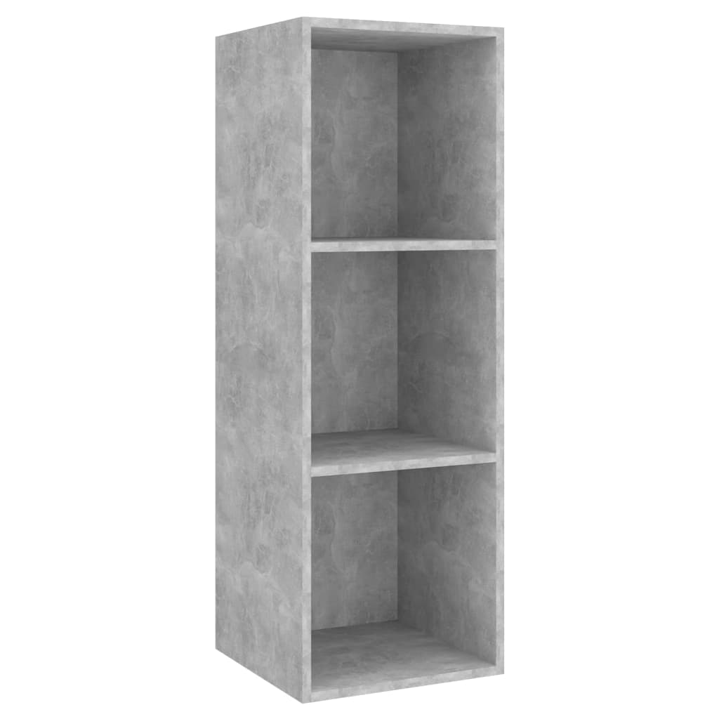 Thumbnail - vidaXL TV-Wandschrank Betongrau 37x37x107 cm Holzwerkstoff