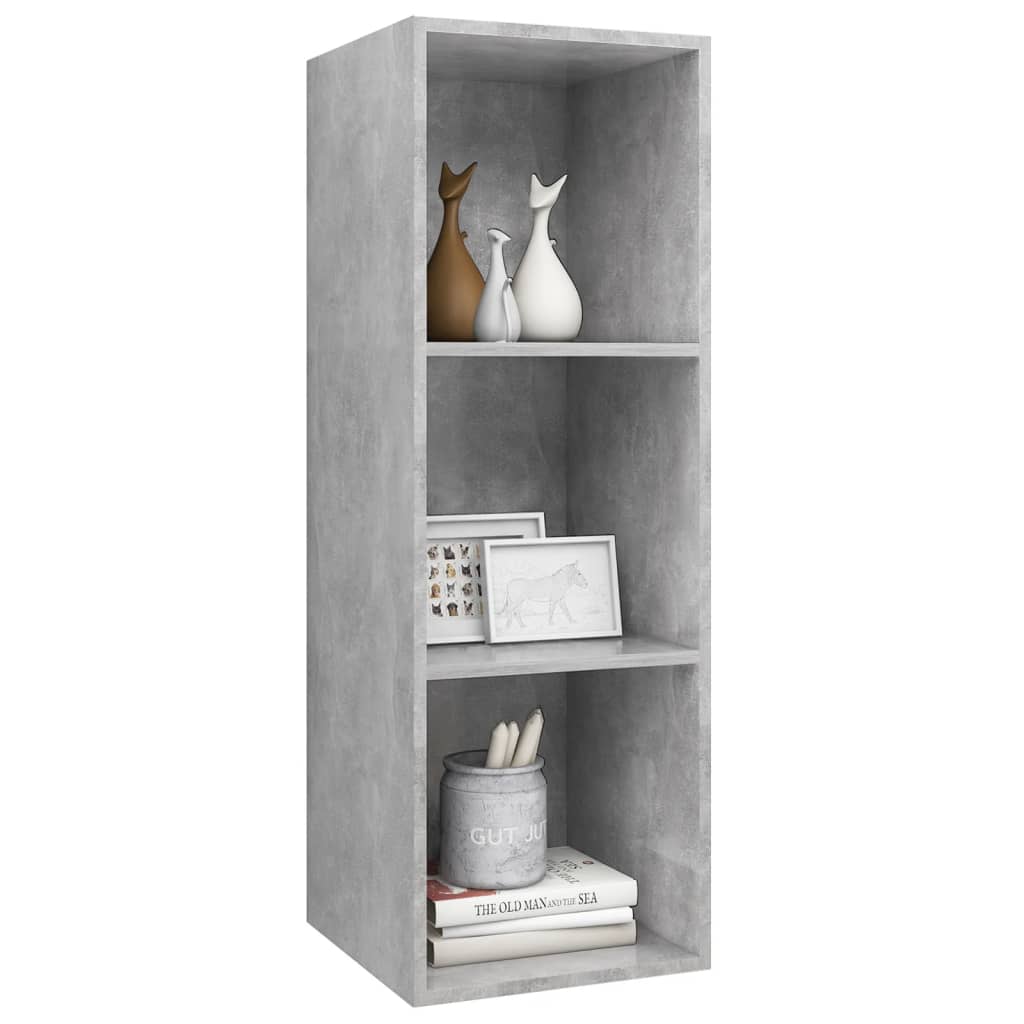 

vidaXL Tv-wandmeubel 37x37x107 cm spaanplaat betongrijs
