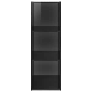 Nástěnná TV skříňka šedá vysoký lesk 37x37x107 cm dřevotříska - obrázek 7