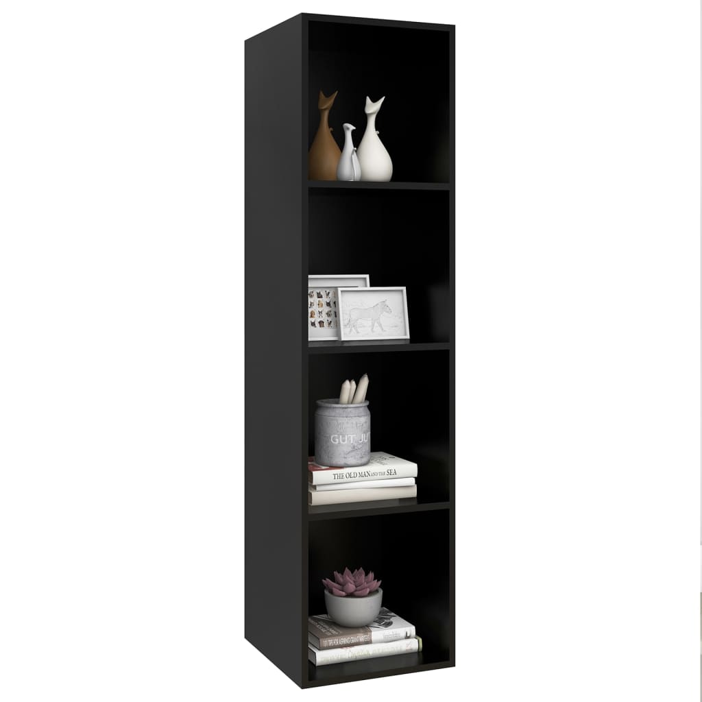 

vidaXL Tv-wandmeubel 37x37x142,5 cm spaanplaat zwart