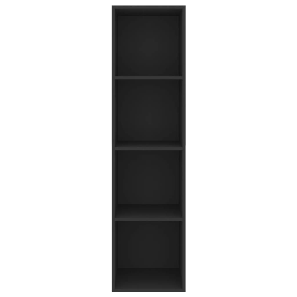 Tv-wandmeubel 37x37x142,5 cm spaanplaat zwart