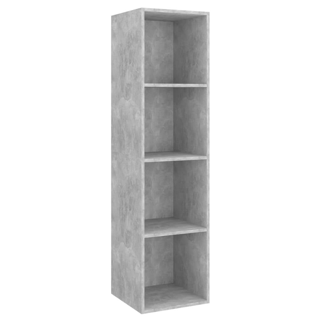 vidaXL Nástěnná TV skříňka betonově šedá 37 x 37 x 142,5cm dřevotříska