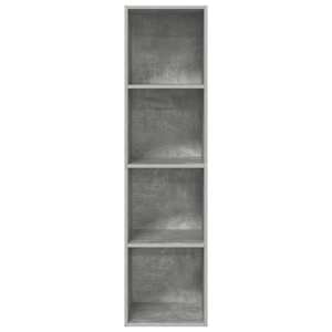 Nástěnná TV skříňka betonově šedá 37 x 37 x 142,5cm dřevotříska - obrázek 4