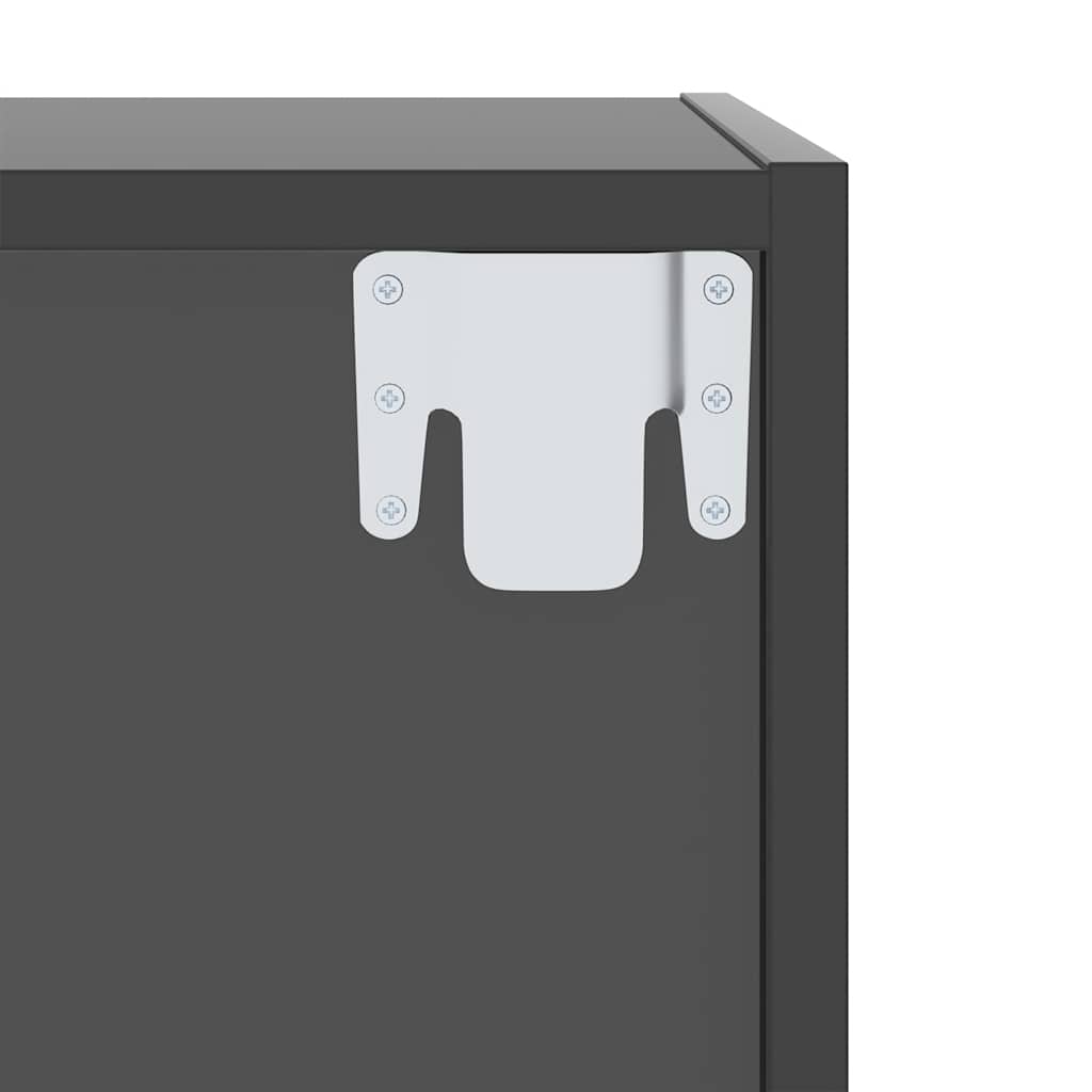 Έπιπλο Τηλεόρασης Κρεμαστό Γυαλ.Γκρι 37x37x142,5 εκ Επεξ. Ξύλο - Image 11