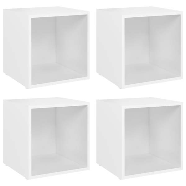 vidaXL telerikapid 4 tk valge 37x35x37 cm tehispuit