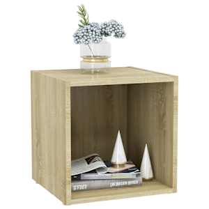 TV stolky 4 ks dub sonoma 37 x 35 x 37 cm kompozitní dřevo - obrázek 6