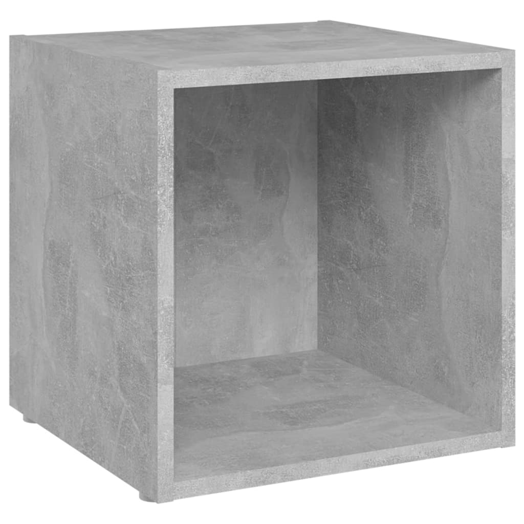 

vidaXL Tv-meubelen 2 st 37x35x37 cm spaanplaat betongrijs