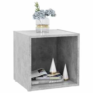 TV stolky 2 ks betonově šedé 37 x 35 x 37 cm kompozitní dřevo - obrázek 6