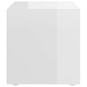 TV stolky 2 ks bílé vysoký lesk 37x35x37 cm kompozitní dřevo - obrázek 5