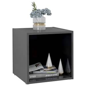 TV stolky 2 ks šedé vysoký lesk 37x35x37 cm kompozitní dřevo - obrázek 6