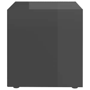 TV stolky 4 ks šedé vysoký lesk 37x35x37 cm kompozitní dřevo - obrázek 5