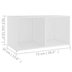 TV stolek bílý 72 x 35 x 36,5 cm kompozitní dřevo - obrázek 10