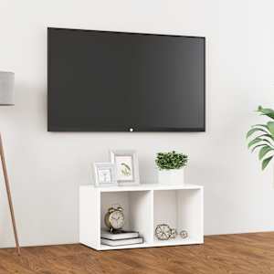 TV stolek bílý 72 x 35 x 36,5 cm kompozitní dřevo