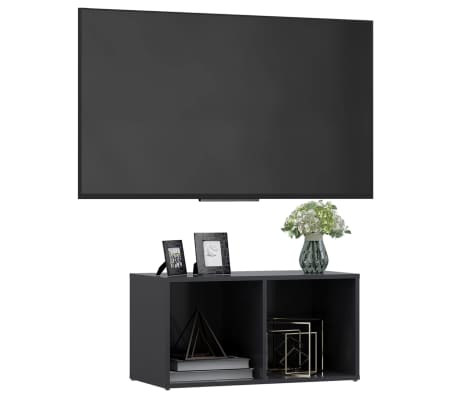 vidaXL TV Cabinet Grey 72x35x36.5 cm Engineered Wood