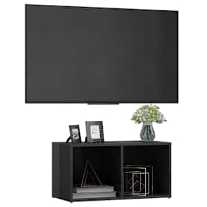 TV stolek šedý vysoký lesk 72 x 35 x 36,5 cm kompozitní dřevo - obrázek 3