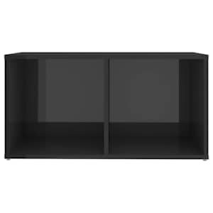 TV stolek šedý vysoký lesk 72 x 35 x 36,5 cm kompozitní dřevo - obrázek 5
