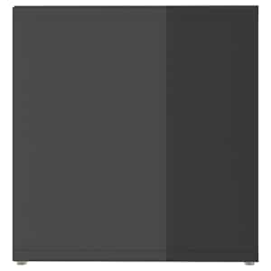 TV stolek šedý vysoký lesk 72 x 35 x 36,5 cm kompozitní dřevo - obrázek 6