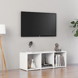 TV omarica bela 107x35x37 cm iverna plošča