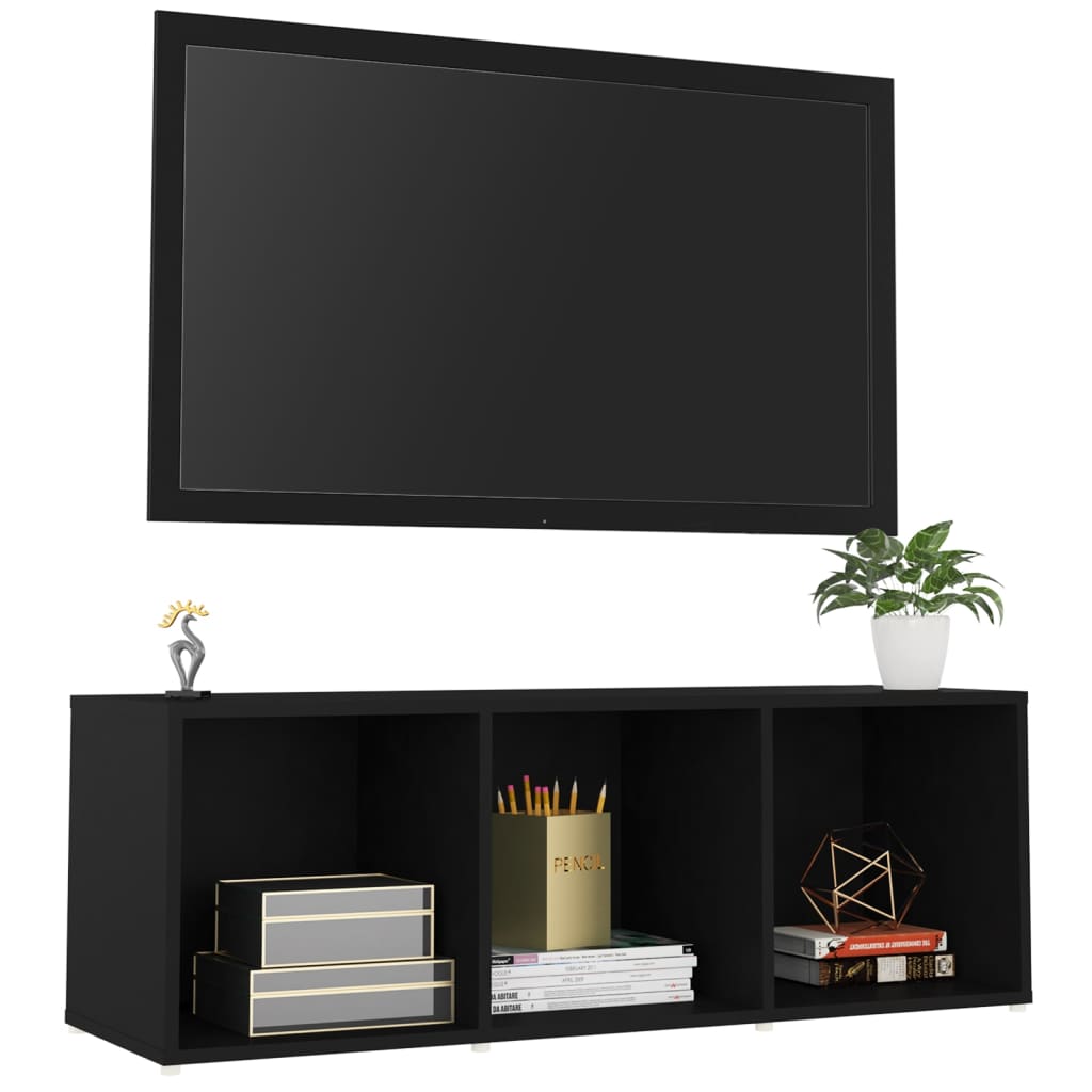 

vidaXL Tv-meubel 107x35x37 cm spaanplaat zwart