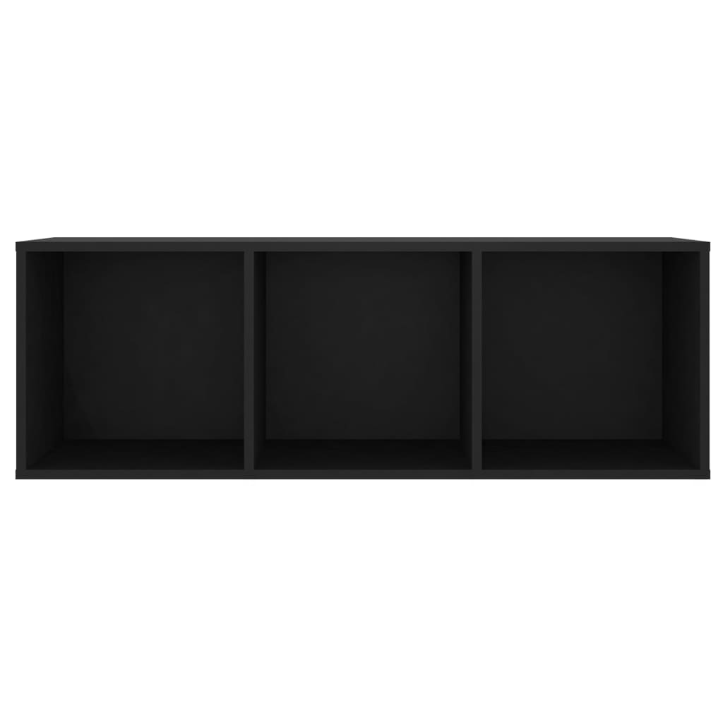 Comodă TV, negru, 107x35x37 cm, lemn prelucrat