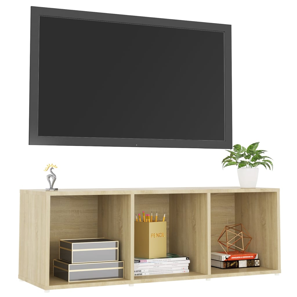 

vidaXL Tv-meubel 107x35x37 cm spaanplaat sonoma eikenkleurig
