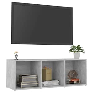 TV stolek betonově šedý 107 x 35 x 37 cm kompozitní dřevo - obrázek 3
