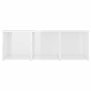 TV stolek bílý s vysokým leskem 107 x 35 x 37 cm dřevotříska - obrázek 5