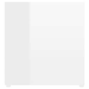 TV stolek bílý s vysokým leskem 107 x 35 x 37 cm dřevotříska - obrázek 6