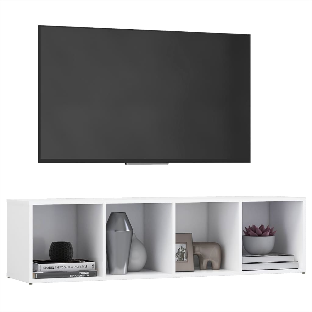 

vidaXL Tv-meubel 142,5x35x36,5 cm spaanplaat wit