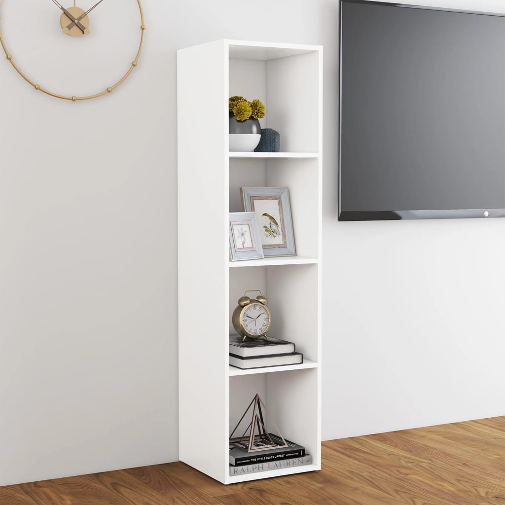 Meuble TV Blanc 142,5x35x36,5 cm Aggloméré | meublestv.fr 5