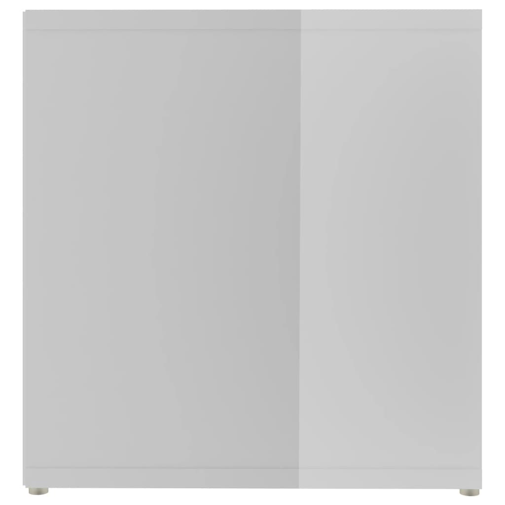 TV-Schrank Hochglanz-Weiß 142,5x35x36,5 cm Spanplatte