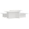 vidaXL kohvilaud 2 tk, valge, 111,5 x 50 x 33 cm, tehispuit