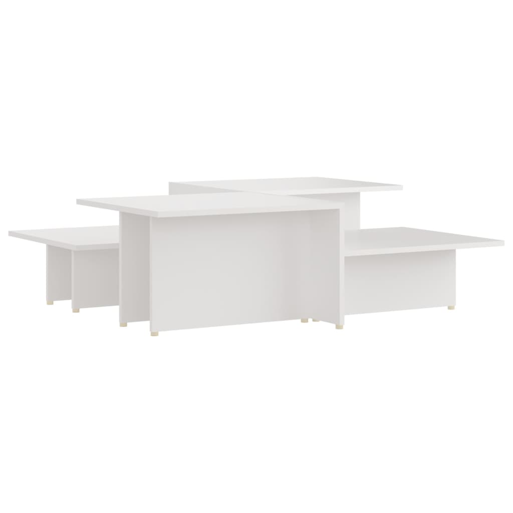 

vidaXL Coffee Tables 2 pcs White 43.9"x19.7"x13" Engineered Wood