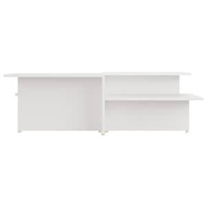 Konferenční stolky 2 ks bílé 111,5 x 50 x 33 cm dřevotříska - obrázek 4