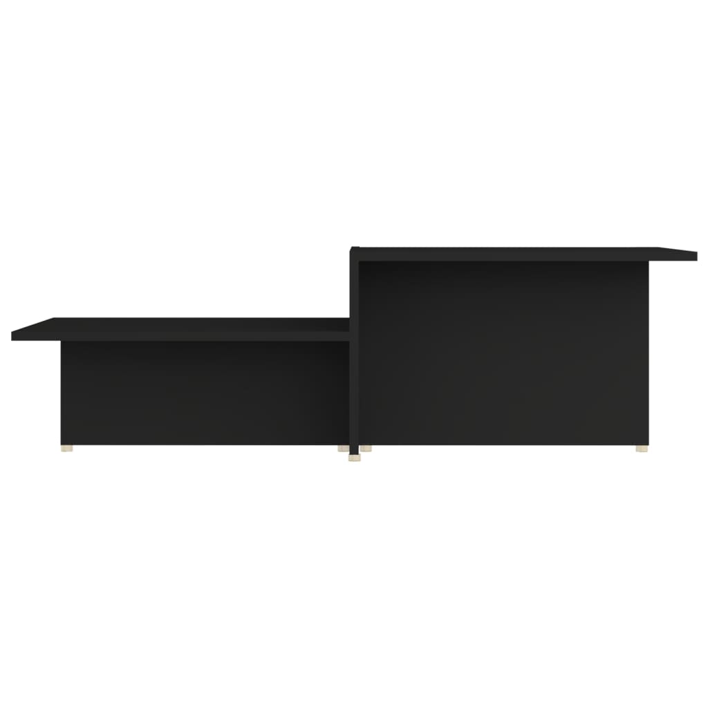 Masă de cafea, negru, 111,5x50x33 cm, lemn compozit