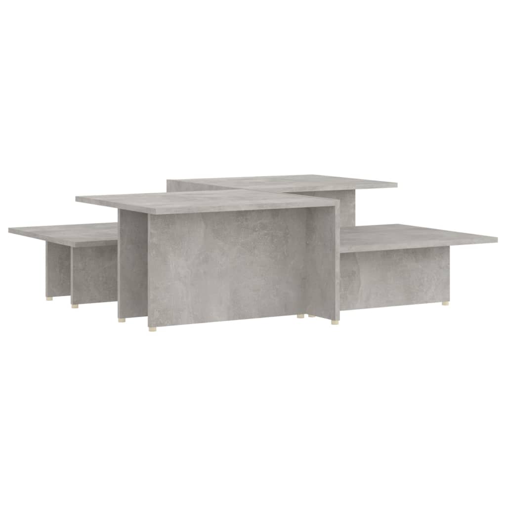 

vidaXL Coffee Tables 2 pcs Concrete Gray 43.9"x19.7"x13" Chipboard